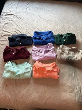 8 boys uniform shirts